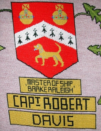 tapestry photo 1583 captain robert davis shield