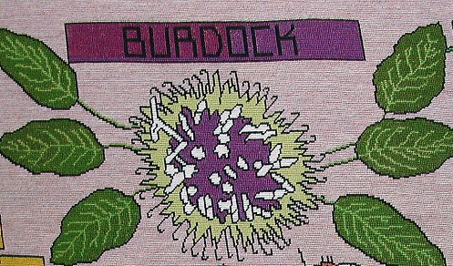 tapestry photo 1587 Burdock flower