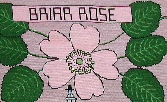 tapestry photo 1588-90 Briar Rose flower