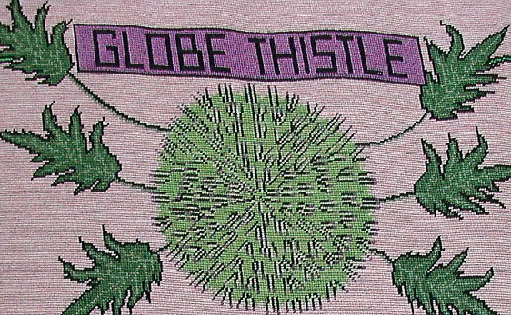 tapestry photo 1595-6 Globe Thistle