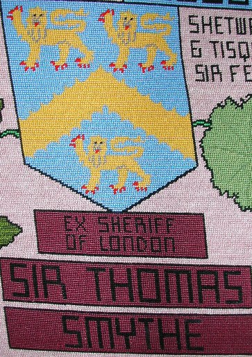 tapestry photo 1605 sir thomas smythe shield