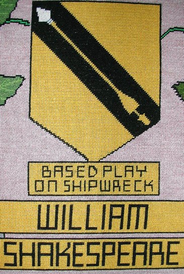 tapestry photo 1609-10 william shakespeare shield